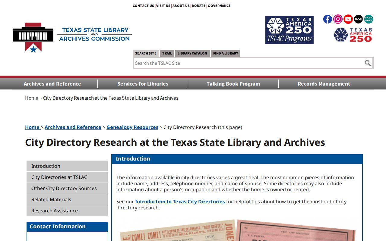Pharr city directory research using the Texas city directory guide