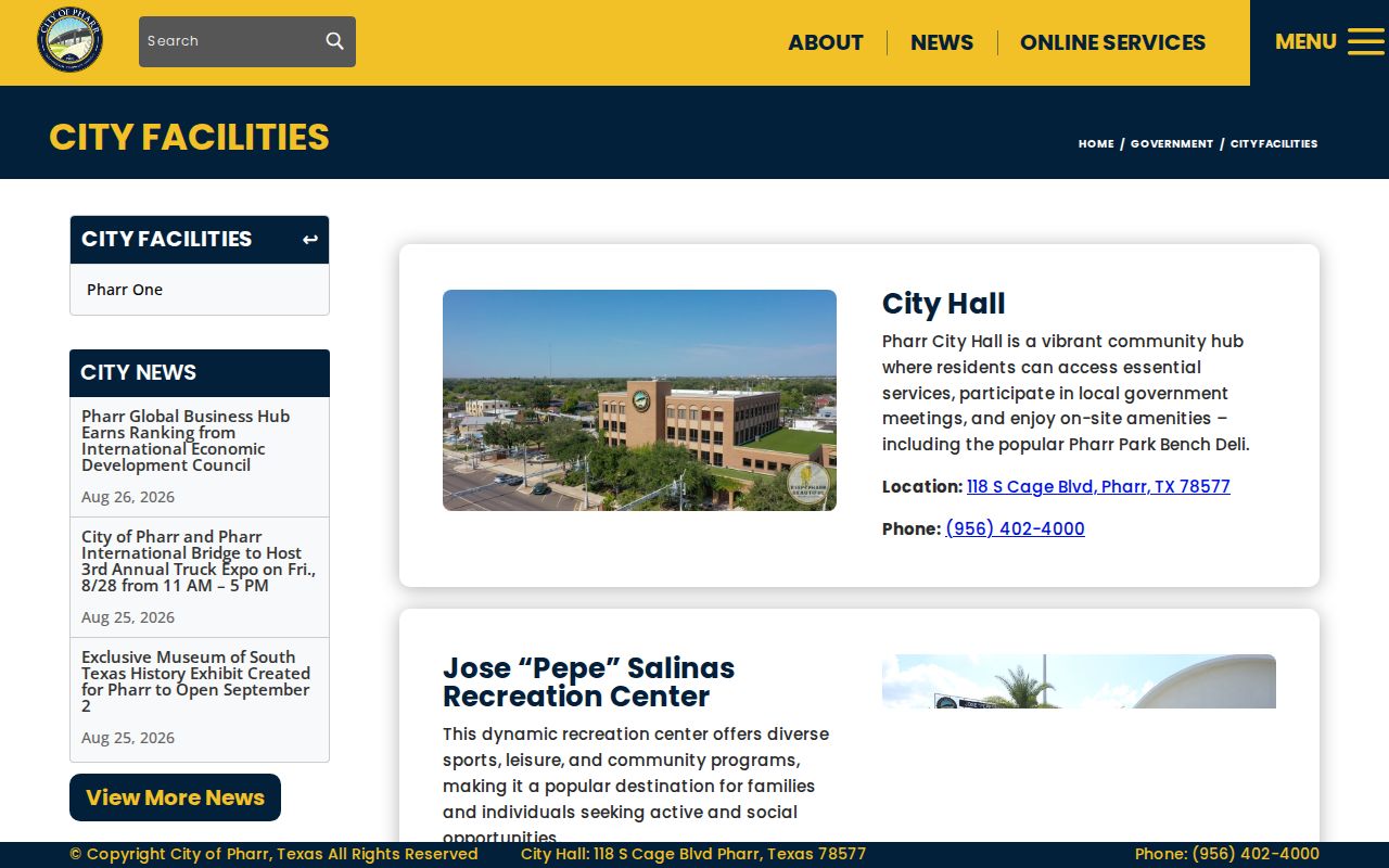 Pharr city directory research at the Memorial Library Local Archives