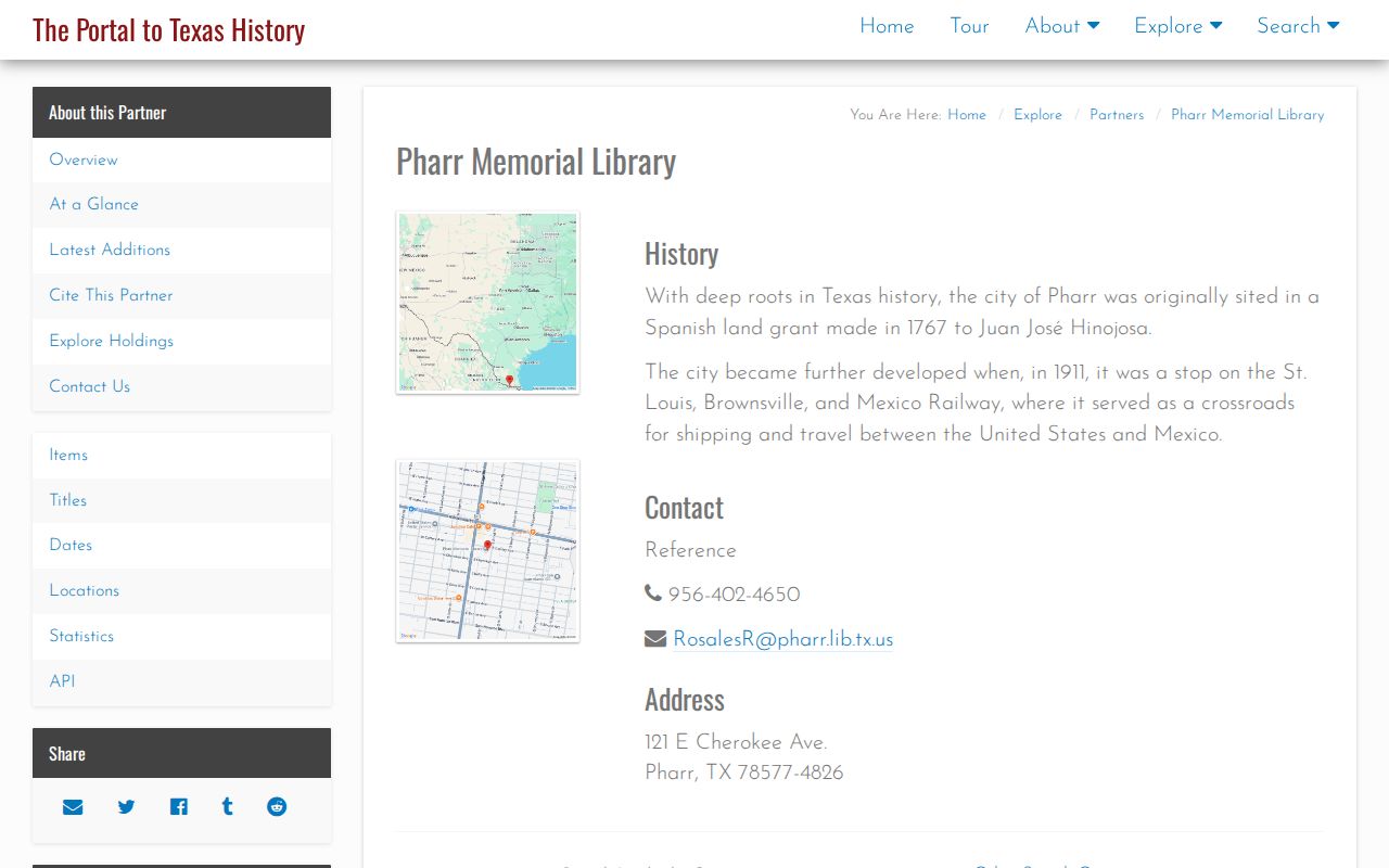 Pharr city directory research using Pharr Press collection filters